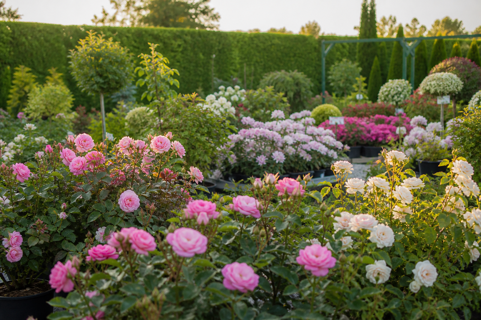Ornamental foliage and shrubs